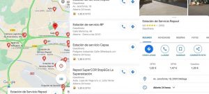 Google Maps ahorrar gasolina